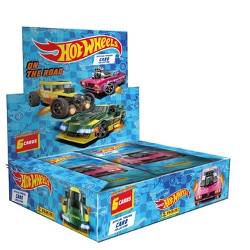 PANINI Box DISPLAY 24 saszetki z kartami kolekcja HOT WHEELS ON THE ROAD