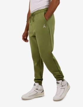 Jordan spodnie dresowe męskie Jordan Jumpman Fleece zielony rozmiar L