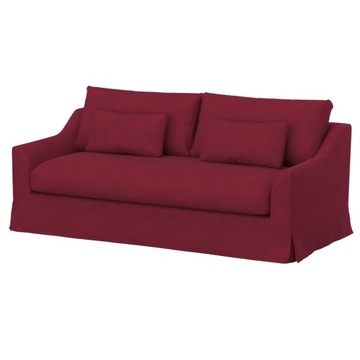 FARLOV Pokrycie sofy 3-os, Velvet Wine Red