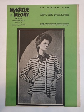 Moda i życie 09/1973r - Wykroje i wzory nr 9/315