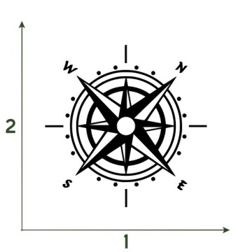 Наклейка на автомобиль КОМПАСС Путешественник, Хобби 15 см Водонепроницаемое украшение