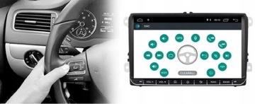 Автомобильная магнитола VW Android AUTO / CarPlay 2-DIN