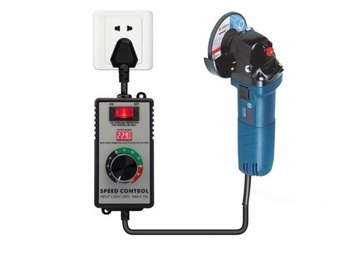 Регулятор скорости двигателя напряжения питания в корпусе с розеткой 4000Вт 230В