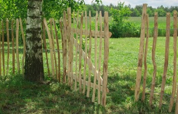 Płot leszczynowy ogrodzenie leszczynowe łupanka 7-9