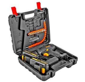Дрель ОТВЕРТКА 20В УДАРНАЯ 2x2AH + DEWALT 32 шт. САМОЗЖИМНЫЙ ДЕРЖАТЕЛЬ