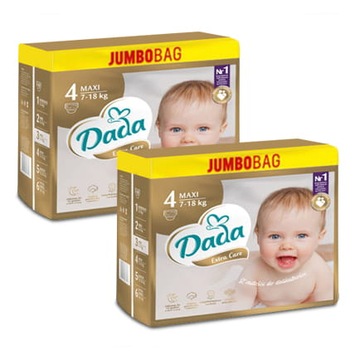 PIELUSZKI DADA EXTRA CARE 4 JUMBOBAG 164szt