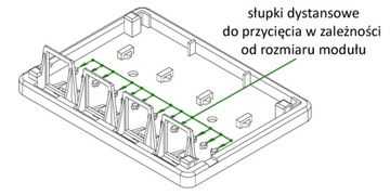 Коробка для поверхностного монтажа, 4 порта KEYSTONE DELOCK