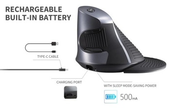 ЭРГОНОМИЧНАЯ БЕСПРОВОДНАЯ МЫШЬ DELUX M618G GX