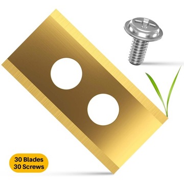 ТИТАНОВЫЕ ЛЕЗВИЯ ДЛЯ РОБОТА WORX LANDROID ЛЕЗВИЯ ДЛЯ РОБОТА-КОСОСИЛКИ 30 ШТ.