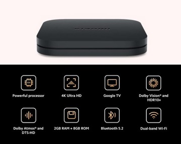 Медиаплеер Xiaomi TV Box S (2-го поколения) 8 ГБ