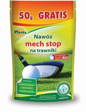 NAWÓZ NA TRAWNIKI ANTY MECH STOP Z ŻELAZEM ROZPUSZCZALNY 250g =80L NAWOZU