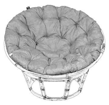 PODUSZKA NA FOTEL PAPASAN 130cm KOSZ WISZĄCY KOKON