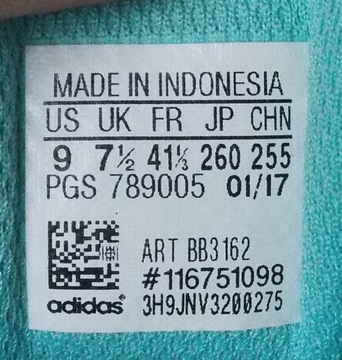 ADIDAS CLOUDFOAM 41 1/3 JP 26