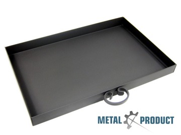 Пепельница для камина 48х34см, листовой металл 3мм, садовый гриль из бетонного кирпича