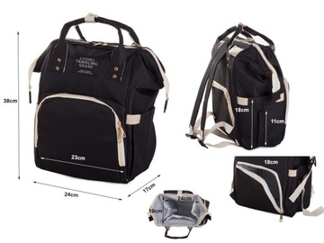 СУМКА-ОРГАНИЗАТОР ДЛЯ КОЛЯСКИ РЮКЗАК ДЛЯ МАМА И ПАПА 3 В 1