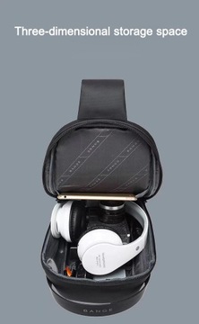 Городской рюкзак BANGE на одно плечо, USB-ОРГАНИЗАТОР