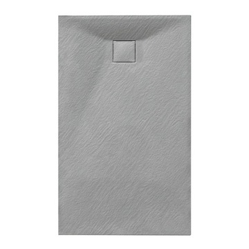 BRODZIK PRYSZNICOWY KAMIENNY PROSTOKĄTNY SLIM RIKO SZARY 130x90 CM