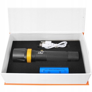 LATARKA RĘCZNA LED COB AKUMULATOR 6800MAH MICROUSB