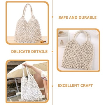 СУМКА-ШОППЕР ТКАНЫЕ СУМКИ ДЛЯ ЖЕНЩИН СЕТОЧНАЯ ПЛЯЖНАЯ СУМКА