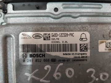 JAGUAR XF II X260 3.0D MODUL ŘÍZENÍ JEDNOTKA ECU ORIGINÁLNÍ