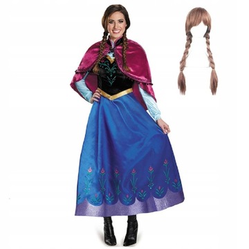 Cosplay Sukienka dla dorosłych Anna Halloween odgr