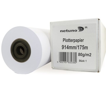 Papier do plotera i ksero w roli 914 x 175mb 80g