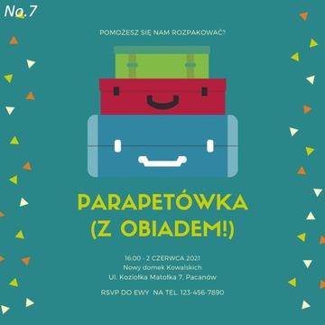 Приглашение на новоселье: 14х14 - комплект 50 шт.