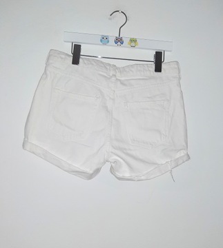 H&M jeansowe białe szorty spodenki r 36/38