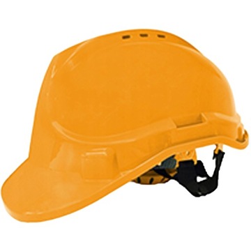 KASK OCHRONNY HDPE HEŁM BHP BUDOWLANY ROBOCZY ŻÓŁTY 53-62 CM