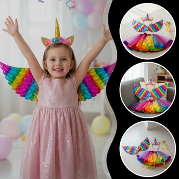 ПЛАТЬЕ ЕДИНОРОГА НАряд КОСТЮМ ЕДИНОРОГА ДЕТСКИЙ НА КАРНАВАЛЬНЫЙ БАЛ