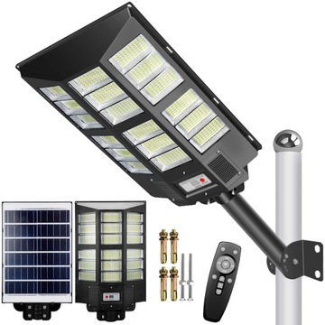 MOCNA LAMPA 3000W SOLARNA LED Z CZUJNIKIEM RUCHU ZMIERZCHU