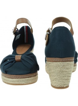 Granatowe Espadryle TOMMY HILFIGER Iconic Elba 39