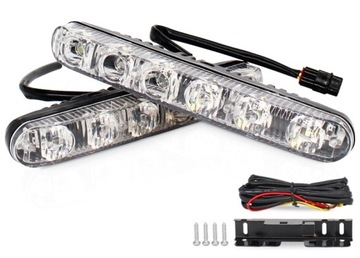 ŚWIATŁA DO JAZDY DZIENNEJ DRL 6 LED DROGOWE 12V