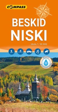 Бескиды Ниски ЛАМИНИРОВАННАЯ карта компаса НОВОЕ ИЗДАНИЕ