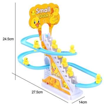 Электрическая игрушка-утка, поднимающаяся по лестнице, игрушки Монтессори