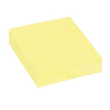 БЛОКНОТ ДЛЯ ЗАПИСОК НА САМОКЛЕЯЩЕЙСЯ ЖЕЛТОЙ 75X75
