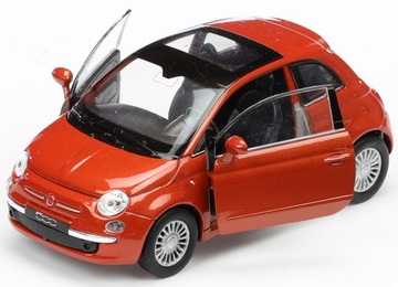 WELLY METALOWE AUTO SAMOCHÓD MODEL FIAT 500 fiacik OTWIERANE DRZWI