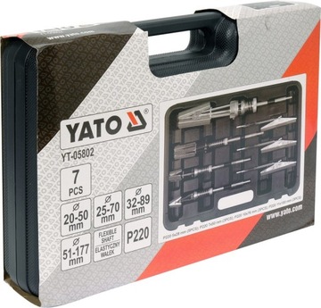 НАБОР ДЛЯ ХОНИРОВАНИЯ ЦИЛИНДРОВ YATO, 7 ЭЛЕМЕНТОВ