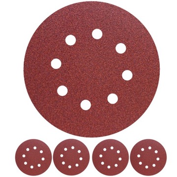 KRĄŻEK PAPIER NA RZEP 125mm PS18 P220 GLS5 5x