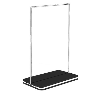.Acrylic Sign Holder T Shape Flyer Holder for Home Wedding Reception Office