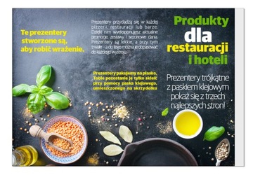 PREZENTER TRÓJKĄTNY MENU STOJAK