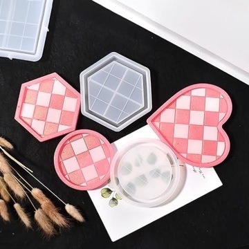 СИЛИКОНОВАЯ ФОРМА ДЛЯ ПОЛИМЕРНОЙ ШТУКАТУРКИ НАБОР МОЛ, 5 ПРЕДМ. БОЛЬШАЯ МОЙКА ДЛЯ ПОДДОНА