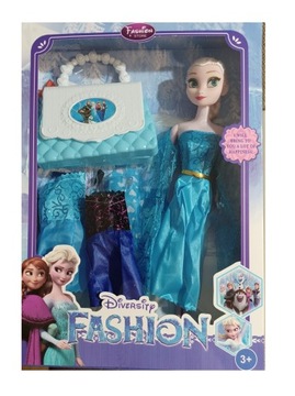 FROZEN Lalka Elsa KRAINA LODU SUKIENKI torebkaELZA