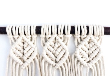 Нитка для макраме из натурального хлопка, 5мм, 100м, скрученная.