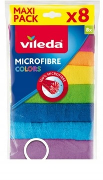Vileda Microfiber Colors Набор из 8 салфеток