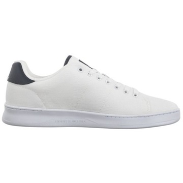 Buty Sneakersy Męskie Tommy Hilfiger Court Cupsole Pique White Białe