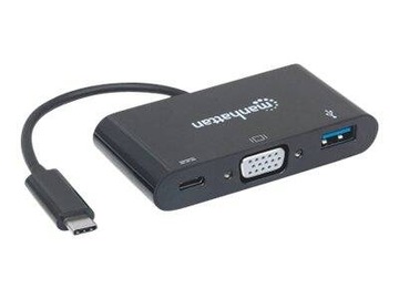 Przejściówka, adapter USB, VGA Manhattan 152044