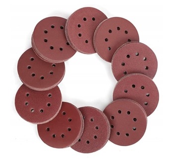 ШЛИФОВАЛЬНЫЕ ДИСКИ БУМАЖНЫЕ С ОТВЕРСТИЯМИ VELCRO 125 P40-P400