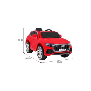 Детский детский подъемник на аккумуляторе Audi Q8, желтый + пульт дистанционного управления + выход в открытый космос + бесплатный запуск