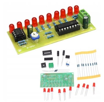 Moduł pływające światło LED NE555 nauka lutowania KIT DIY